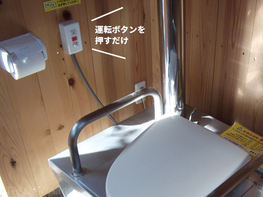 バイオトイレの使い方